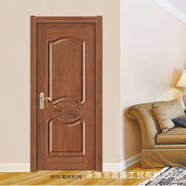 全实木木门 室内木门生态房间定烤漆钢木门室内卫生间门免漆门
