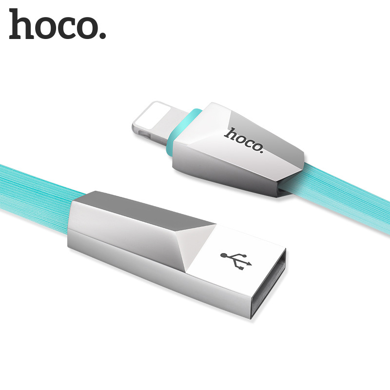 HOCO浩酷 X4锌合金数据线适用苹果智能安卓充电线通用手机一拖二