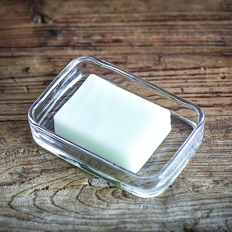 无铅玻璃创意光板肥皂盒方形个性皂碟酒店香皂盒 批发