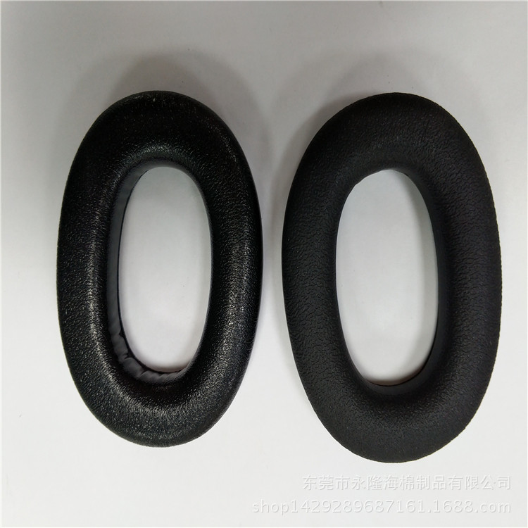 东莞厂家现货耳机海绵 蛋白皮耳套海绵 高周波蛋白质耳机海绵垫