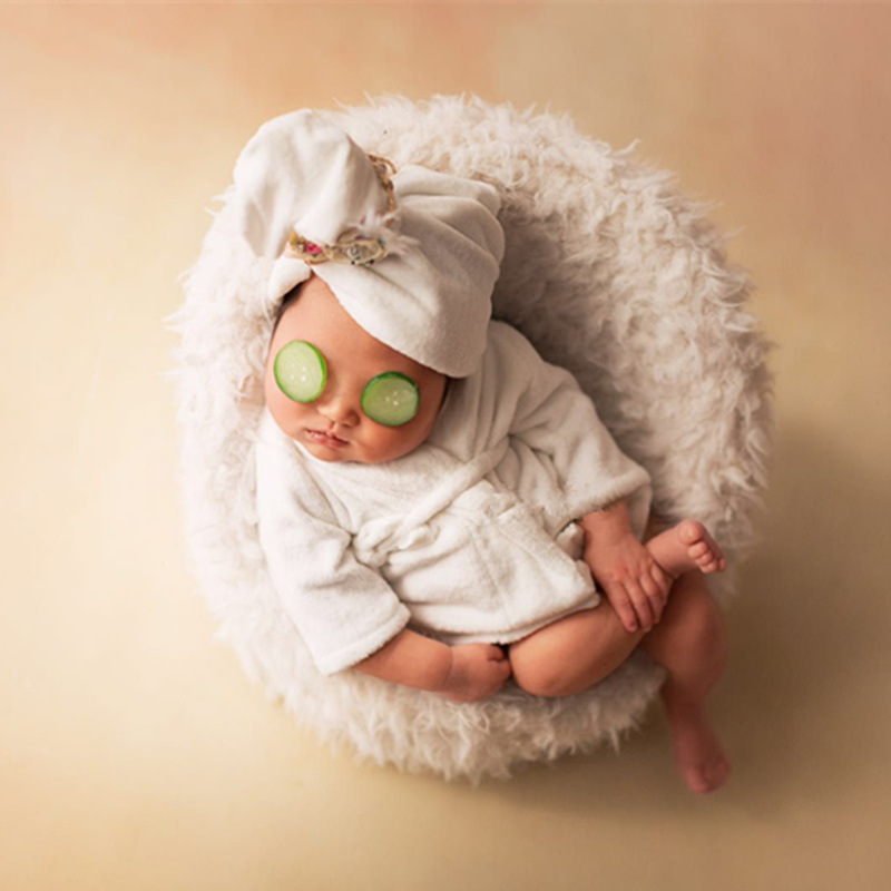 Реквизит для фотографии для новорожденных, детский банный халат для младенца, подходит для импорта