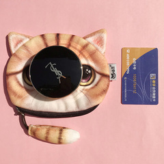 Cat Small Zero Wallet Cute Little Tail Cat Short Coin Purse Mini Cartoon Creative Wholesale Wallet Dropshipping One Piece