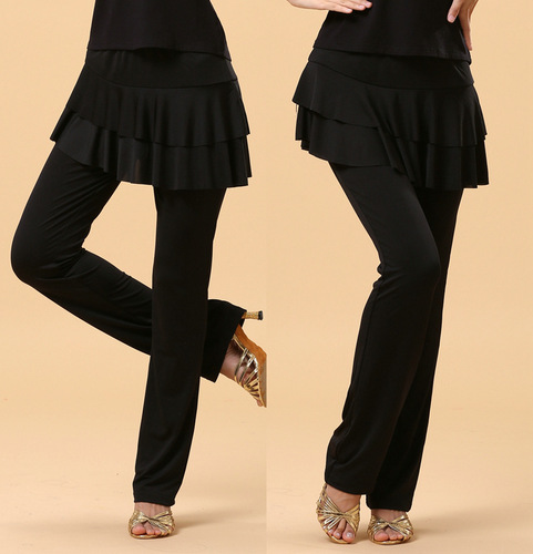 Wholesale square dance clothing new culottes dance clothing adult culottes Latin dance pants long pants women autumn and winter