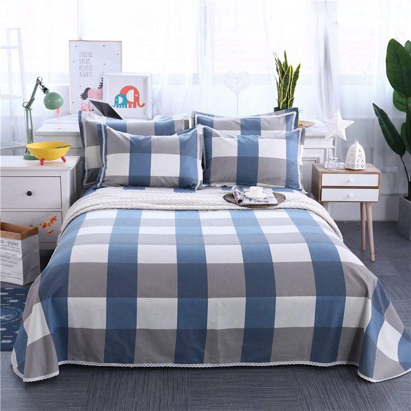 无印风凉席三件套 良品老粗布夏季席子 可机洗1.8米1.5m2.0床微商