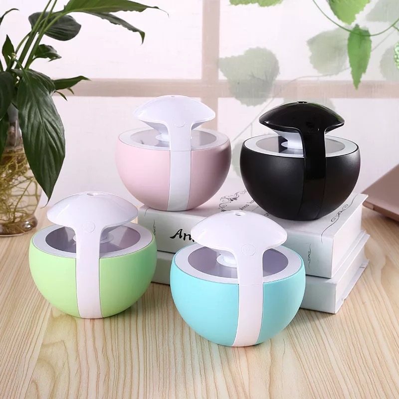 夜精灵加湿器 创意小夜灯USB静音大雾空气净化迷你加湿器