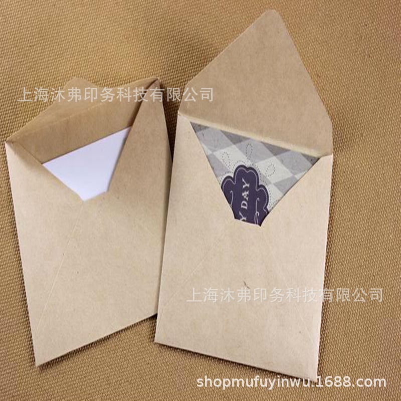 西式彩色复古白卡纸烫金信封定制 精美信封定制印刷 厂家直销包邮