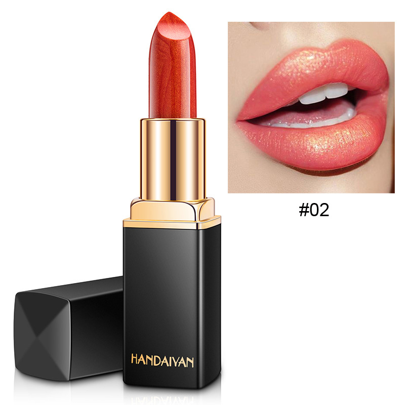 Nuevo Estilo De Metal Brillante Color Nacarado-lápiz Labial Dorado Cambiante display picture 15