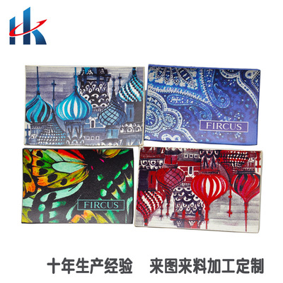 厂家直销 皮革印花 数码彩印 箱包打印图案加工 皮牌UV打印|ru