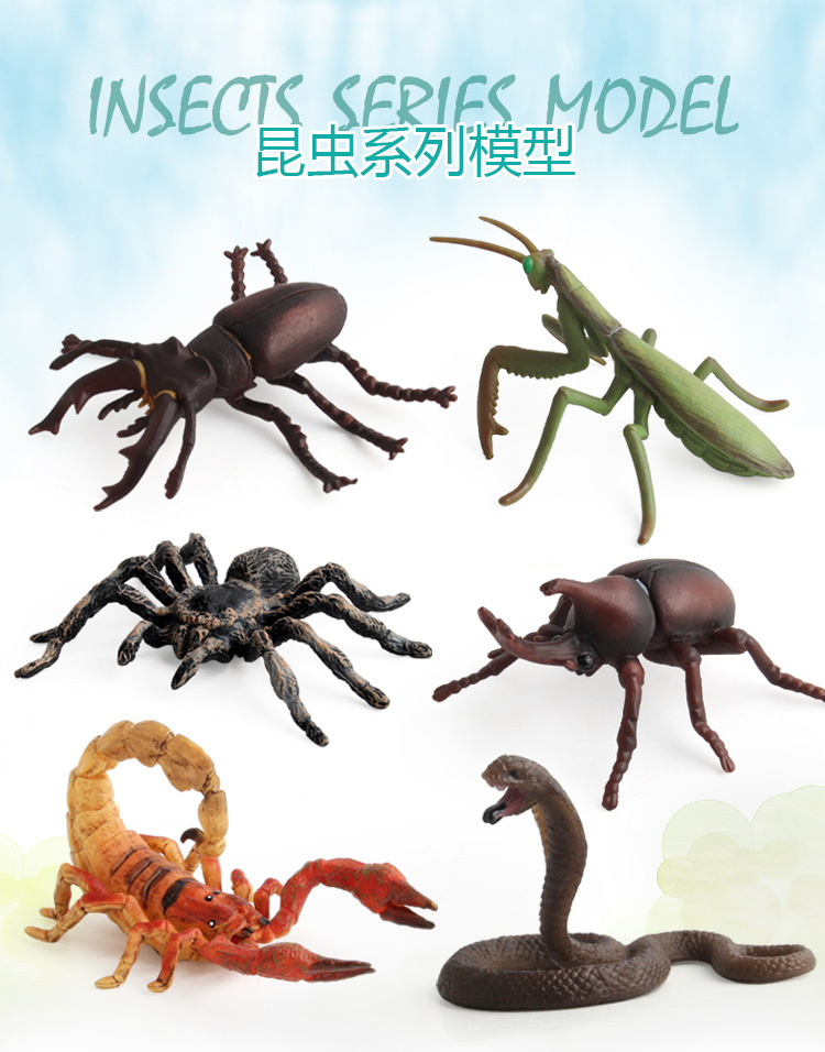 Sólido simulación insecto modelo animal escorpión Naruto Víbora modelo cognitivo de los niños decoración juguete Amazon