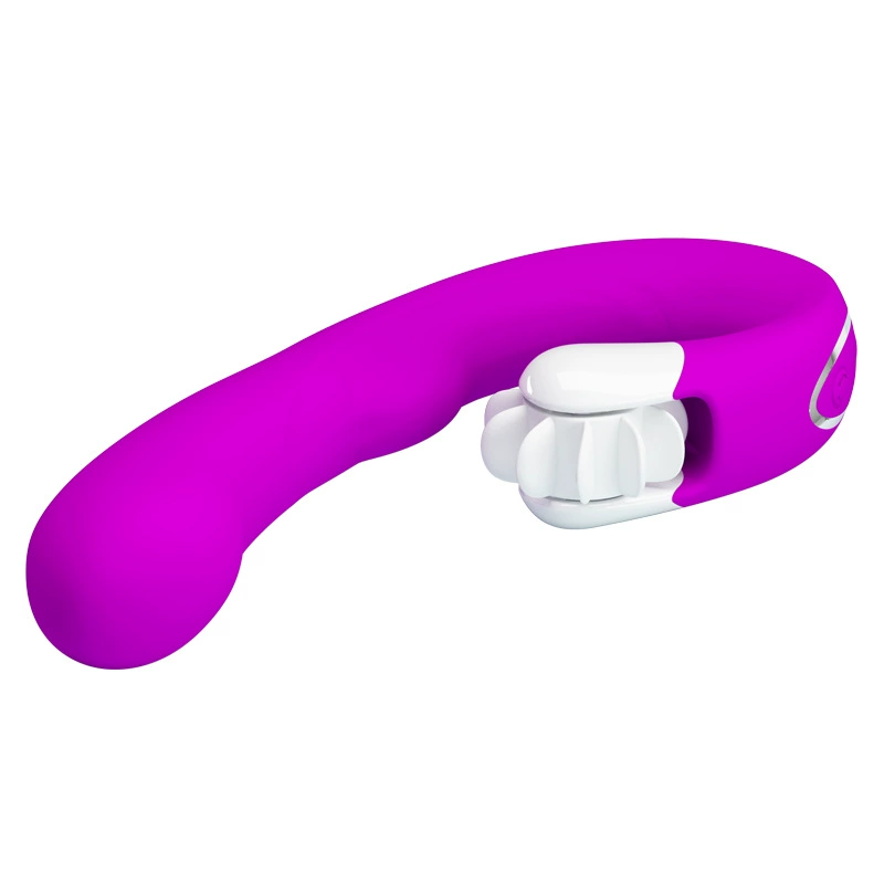 百乐 Patila 7-frequency vibration 4-frequency scroll silicone waterproof USB charging vibrator BI-040059