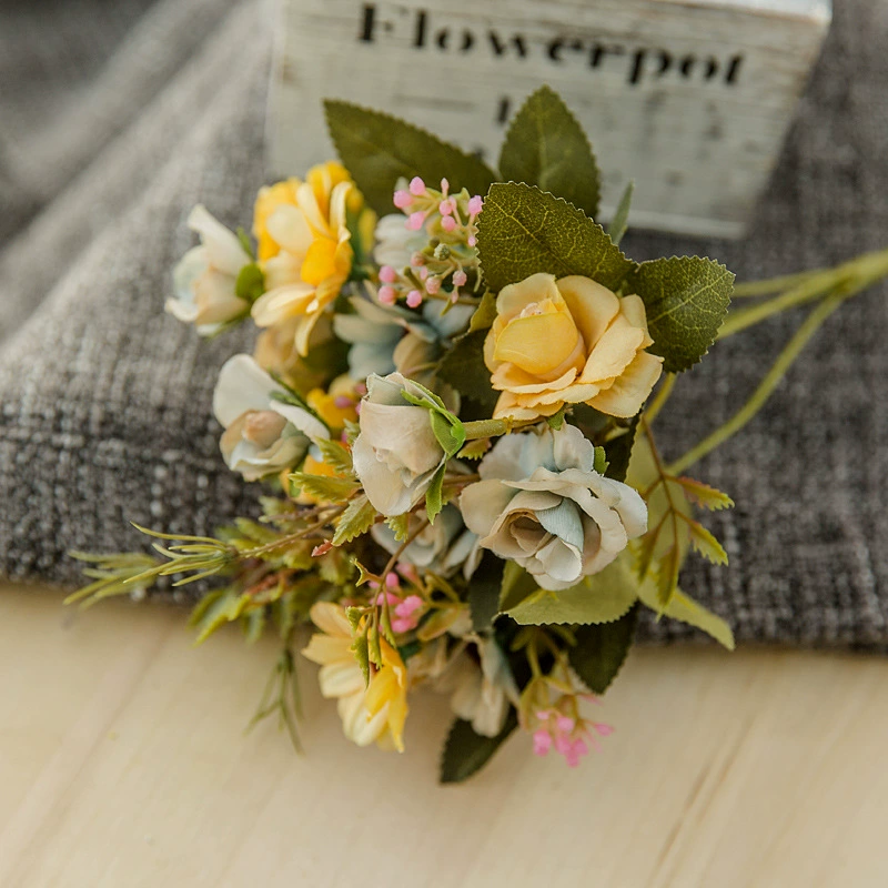 Северные производители осень имитация цветка фальшивые цветы 15 Persian rose 5 fork European rose искусственные шелковые цветы