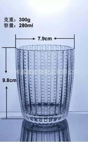Прозрачная свечная держатель-стакан 8,6x5,7 см, толстый стеновый маленький чашечный by Jialong Glass