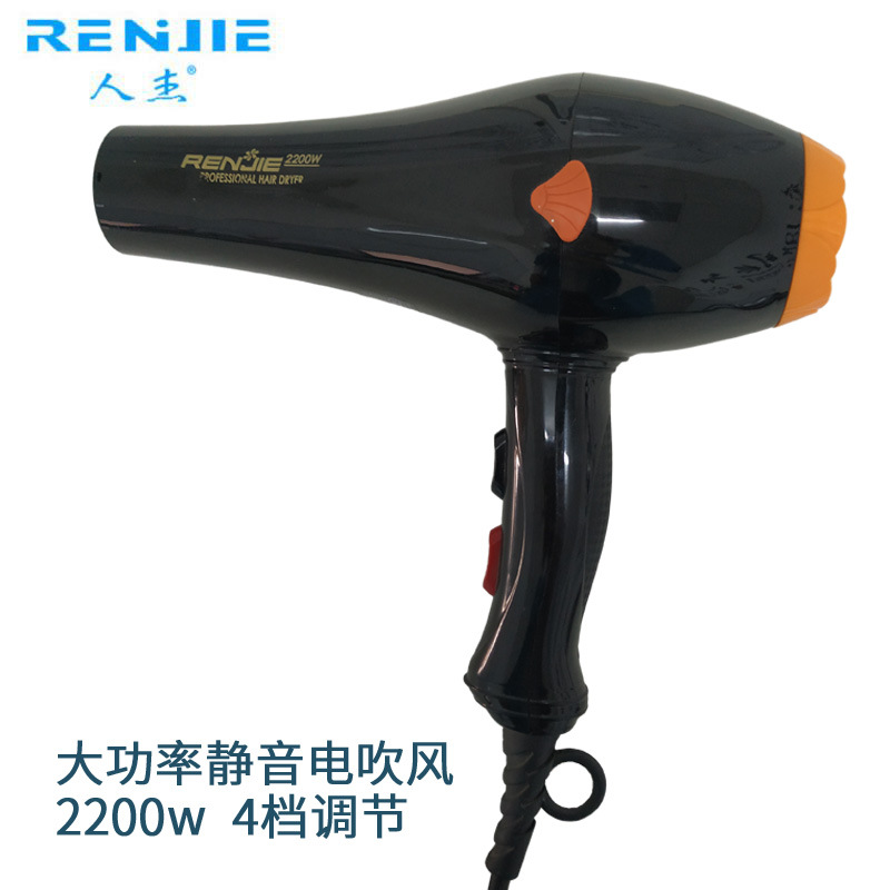 Renjie high-power Hair drier 831 high-power household Barbershop 4 Thermoregulation Not fold Hair drier