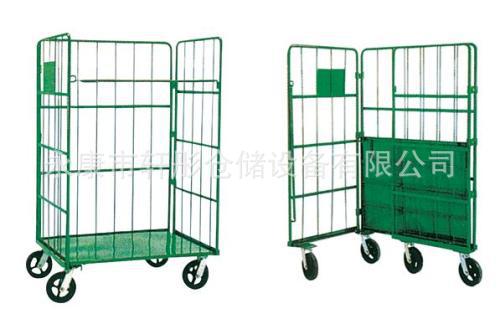 热销新款不锈钢物流台车 可定制仓库仓储笼移动式货物手推车批发|ms