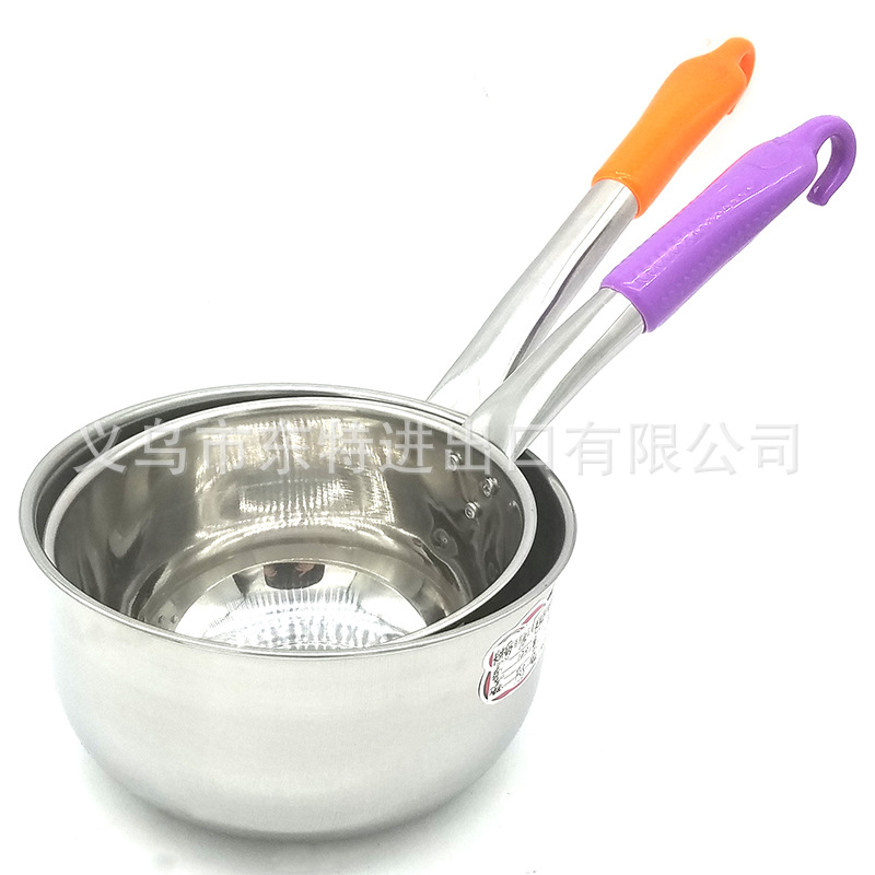 Factory direct sales of stainless steel water spoons, thickened water ladles, long-handled water ladles, porridge and soup ladles, long-handled soy milk ladles, soup shells, kitchenware detail image 2