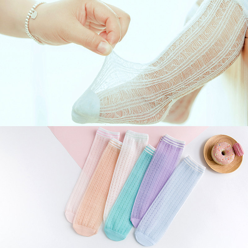 0-3 years old children's socks summer new mesh socks baby mosquito socks high tube ultra-thin baby socks wholesale 0-3 years old children's socks summer new mesh socks baby mosquito socks high tube ultra-thin baby socks wholesale