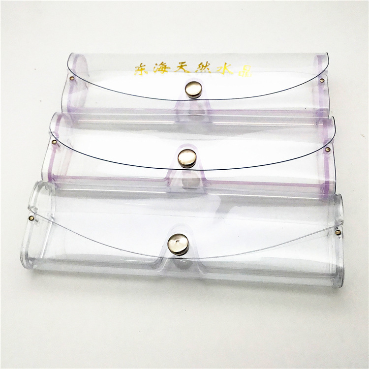 practical Presbyopic glasses Dedicated glasses case pvc transparent glasses Box Snaps transparent White Box wholesale manual Mirror box