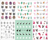 Nail stickers, fake nails, nail polish, summer sticker, lipstick