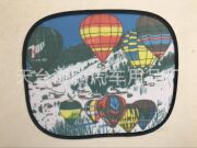 夏季汽车遮阳挡定制卡通侧挡logo印刷网纱侧挡44*36防晒遮阳