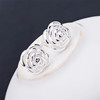 Elegant classic silver earrings, jewelry, European style