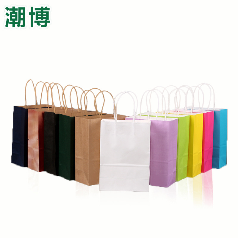 厂家纸袋定做 服装牛皮纸手提袋 礼品购物手提纸袋定制