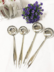 Home Stainless Steel 430 Hot Pot Soup Spoon Soup Skimmer Small Soup Bowl Gift Customizable Logo