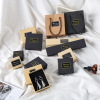 Retro leather accessory, box, earrings, necklace and bracelet, chain, ring, storage system, wholesale