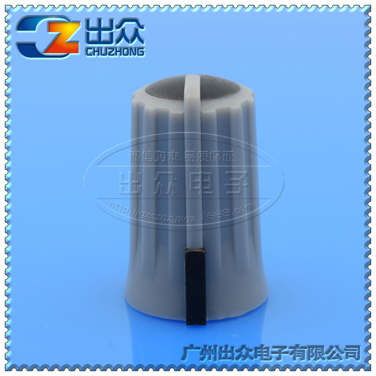 工厂 CZ3-BA101灰色黑顶宽12mm高17mm(半轴旋钮-帽子-电位器)