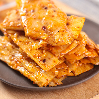 内蒙古特产香辣牛板筋500g塔拉九牛板筋一手货源麻辣零食一件代发