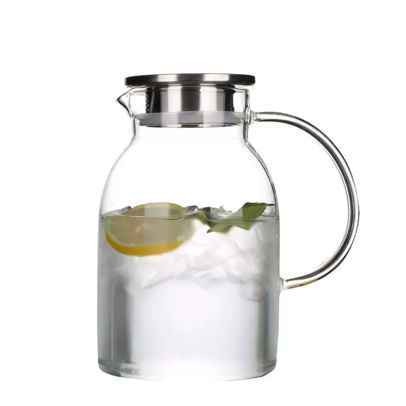 Capacious teapot, glass, wholesale, 2000 volume, 2000 ml