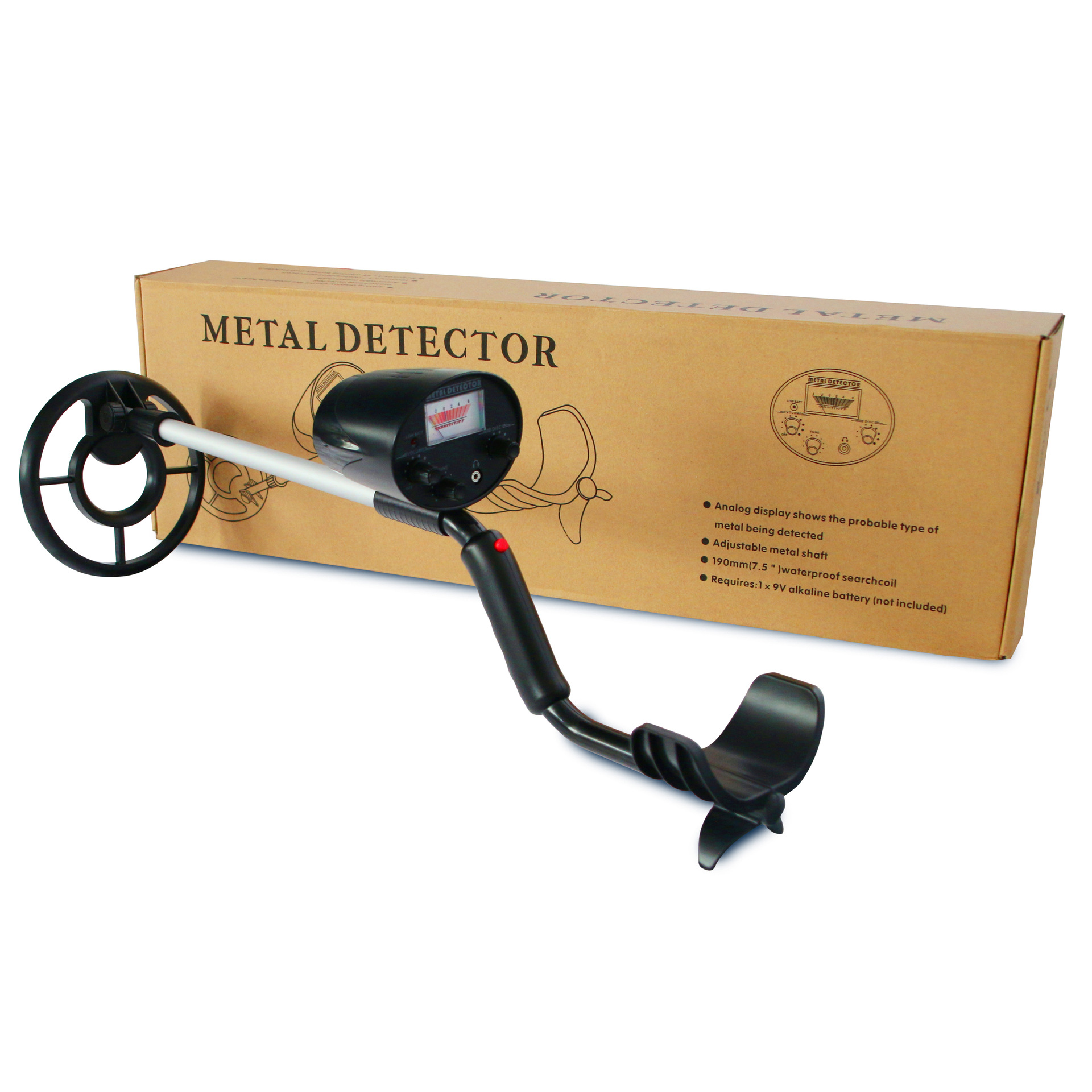 儿童款便携式金属探测器启蒙教育 探测硬币珠宝等地下金属探测器|ru