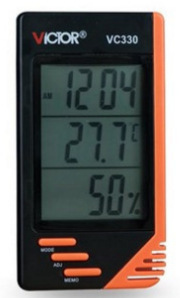胜利家用便携温湿度表VC330小巧型温湿度表/手持温度计