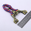 Metal gold clip, slingshot with flat rubber bands, wholesale