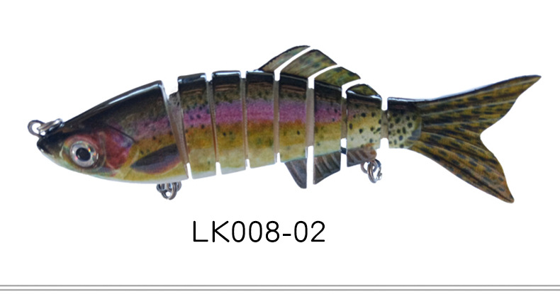 Multi Jointed Minnow Swimbait 9 Colors Hard Swimbaits Fresh Water Bass Swimbait Tackle Gear