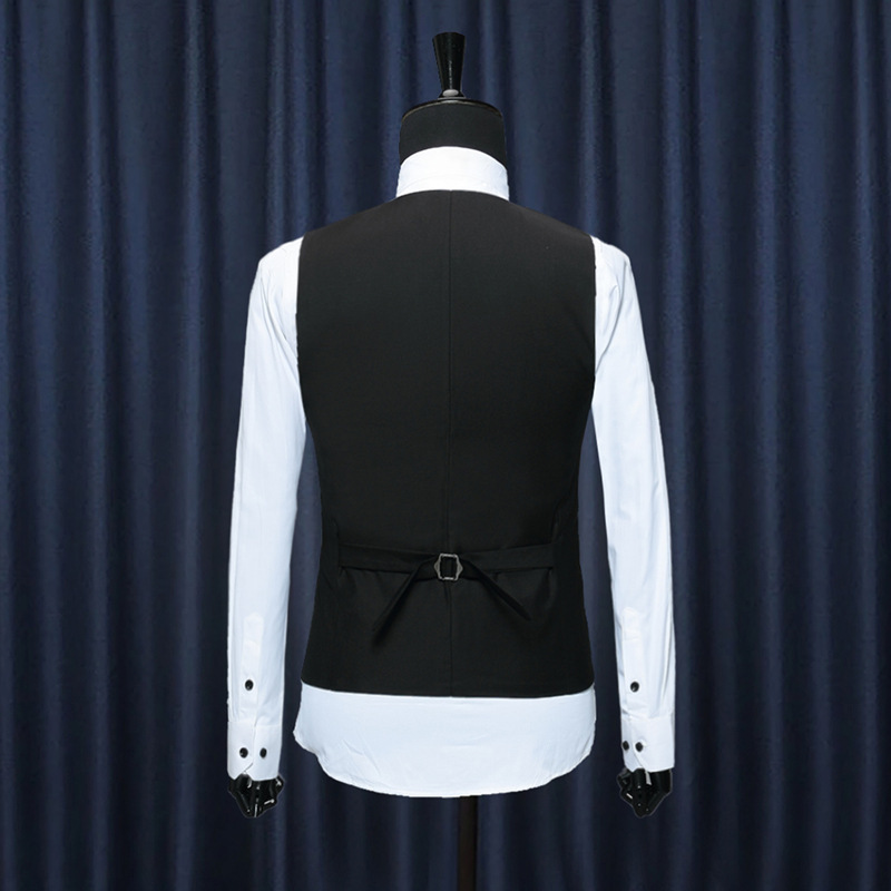Traje británico Chaleco de los hombres traje Chaleco de los hombres slim fit negocio Delgado chaleco ropa de trabajo chaleco formal