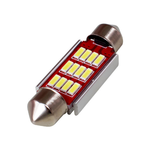 解码canbus双尖 C5W 12SMD 4014 31/36/39/41mm 阅读灯 牌照灯