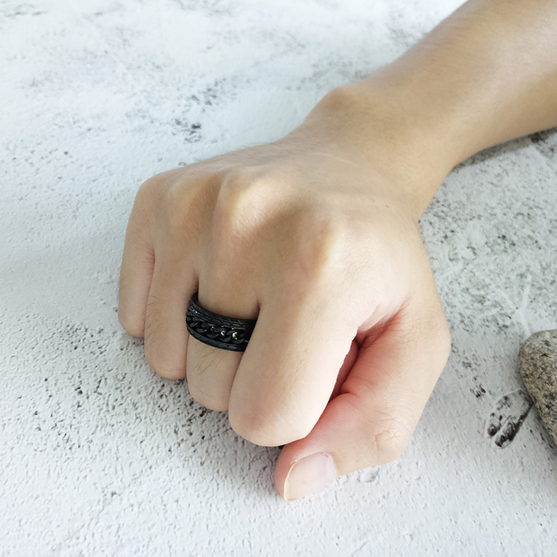 Fashion Geometric Stainless Steel Rings Plating Stainless Steel Rings