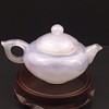Agate natural ore handmade, carved teapot, high-end tea set jade, jewelry, Birthday gift