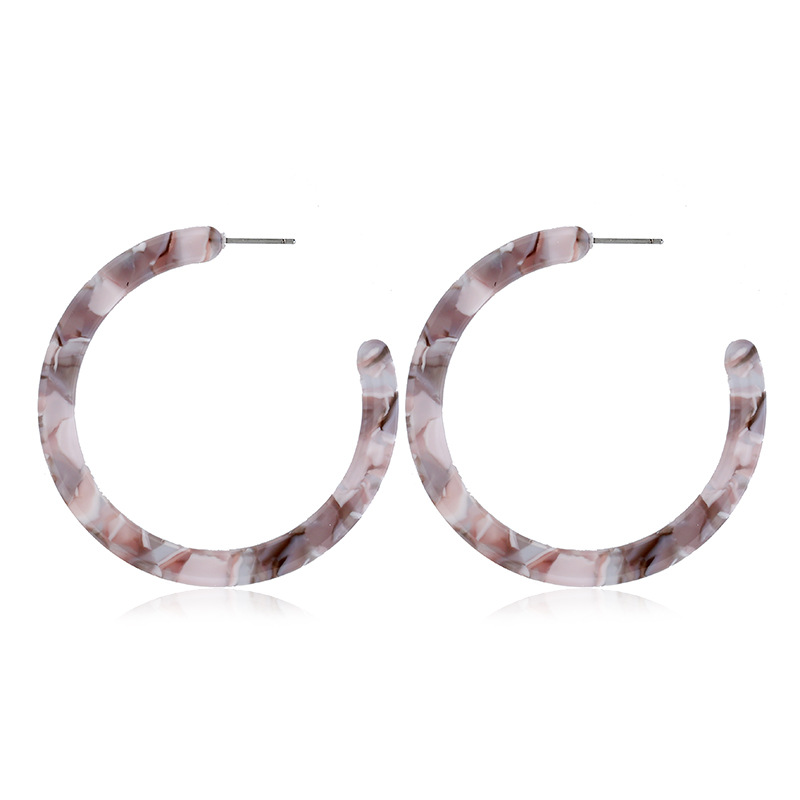 Simple Fashion Creative Acrylic C-shaped Earrings display picture 18