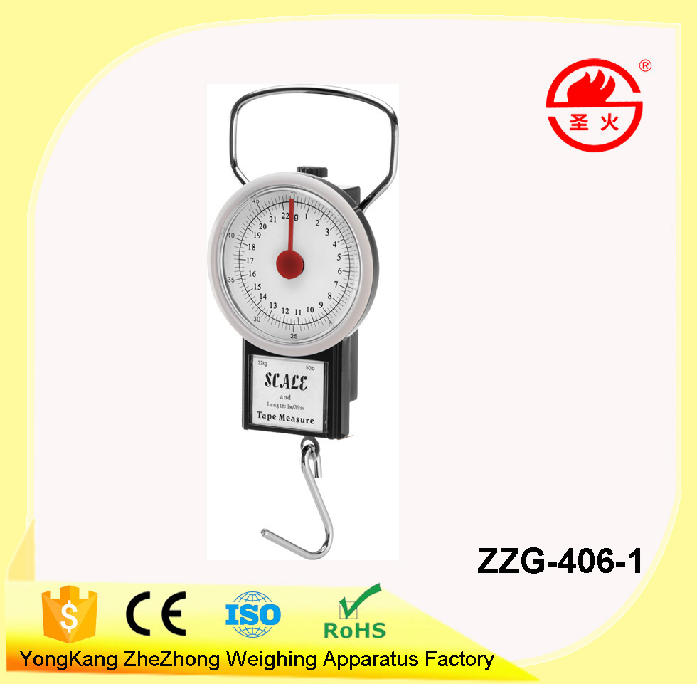 【厂家供应】32KG/75LB弹簧钓鱼称，机械行李秤户外便携式弹簧秤