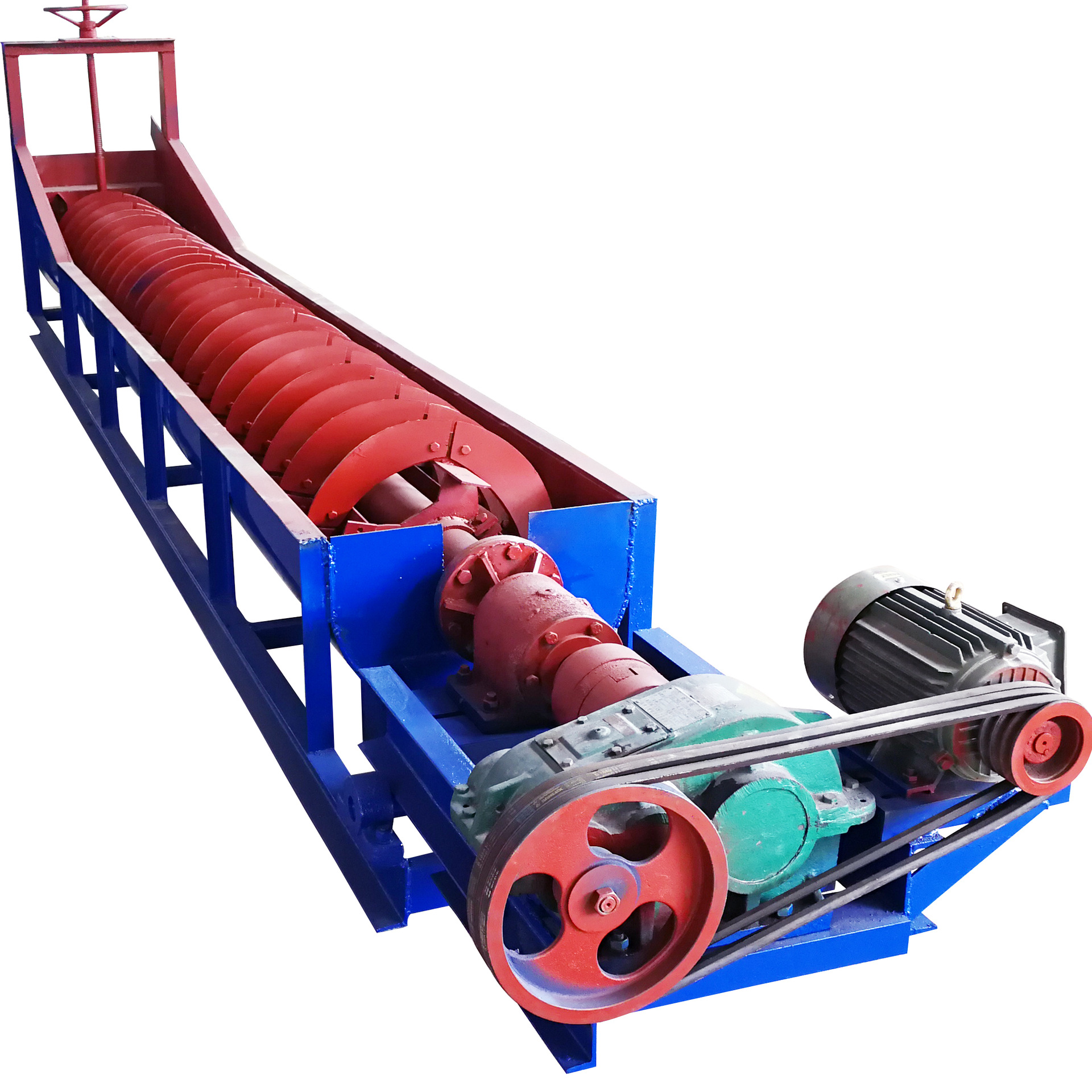 小型螺旋洗石机高铁高速路用石子清洗机绞龙洗石机