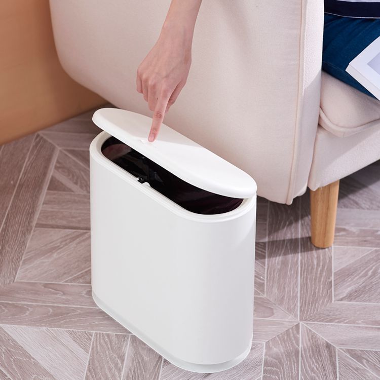 Push-type trash can with lid household kitchen bathroom bathroom toilet trash can Creative wastebasket