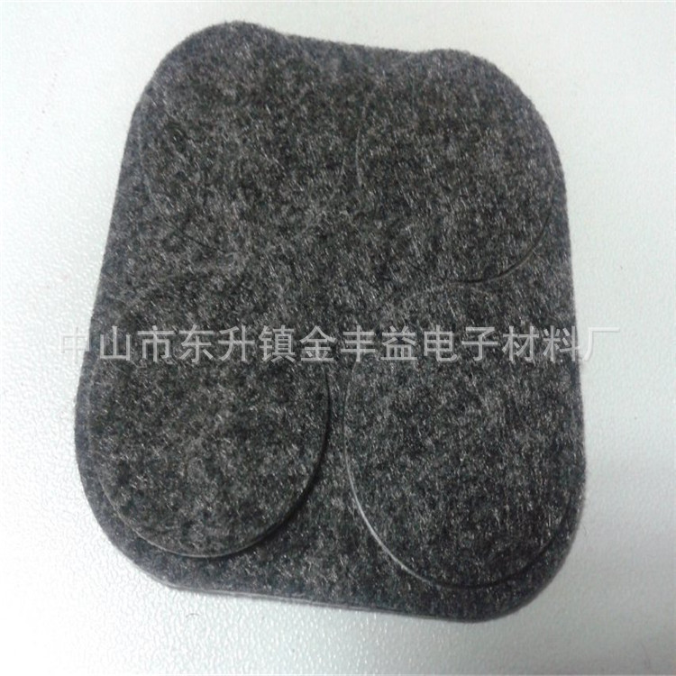 厂家供应 背胶不织布垫羊毛毡垫 背胶毛毡垫 绒布垫 黑色毛毡垫