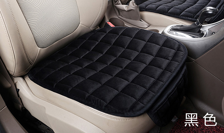 Daifa wholesale car seat cushion winter plush monolithic short wool seat cushion three-piece set thick warm rear wool cushion