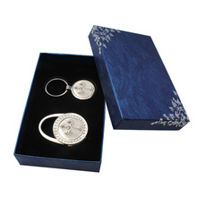 跨境十字架套装钥匙扣挂钩桌面防滑挂包钩金属钥匙扣两件礼盒套装