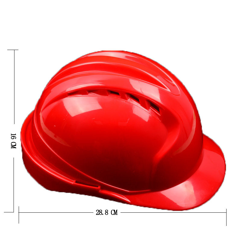 ABS高强度安全帽劳保头盔建筑安全帽支持印字工地防砸安全帽详情5