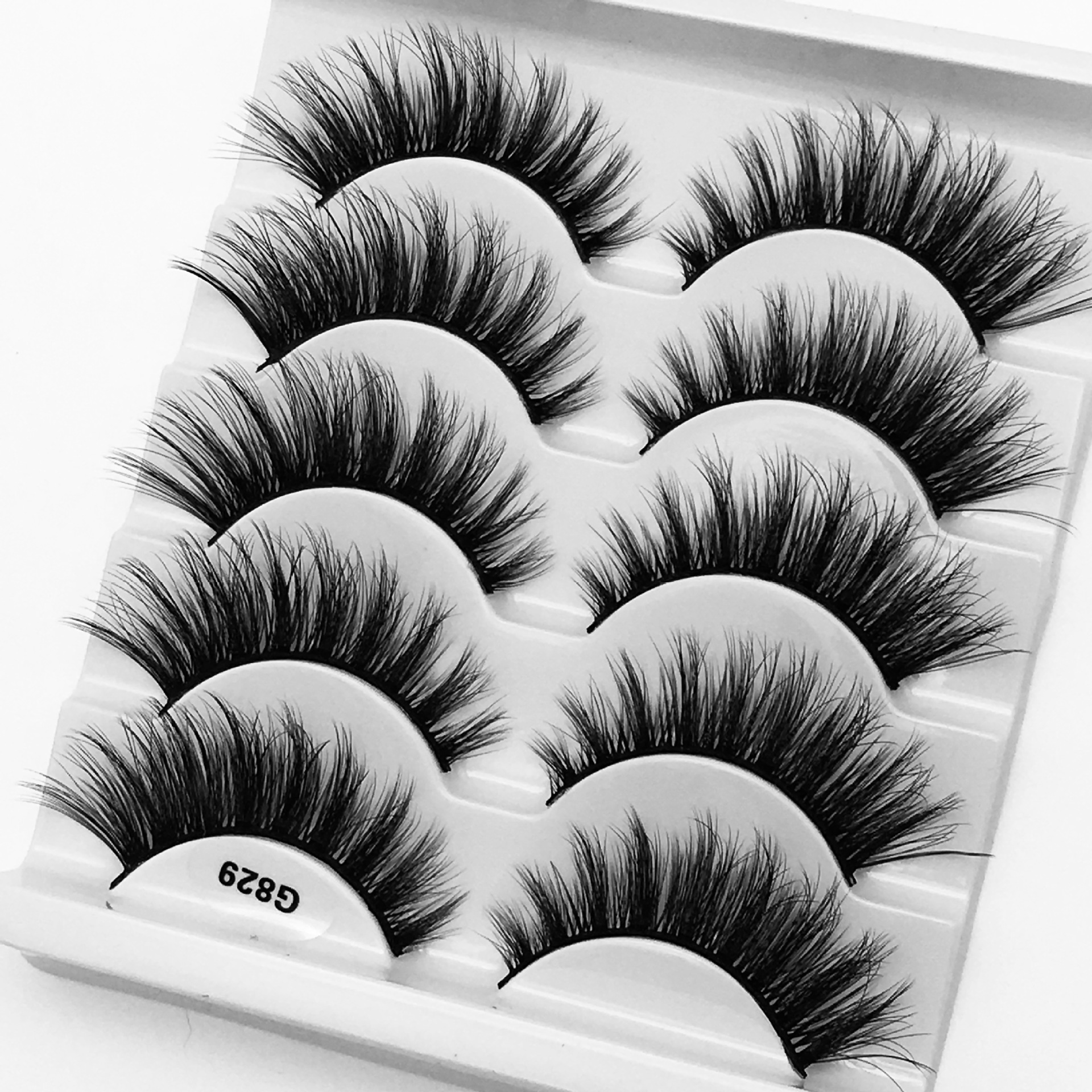 Fashion Mink Hair 5 Pairs Thick Natural Nude Makeup False Eyelashes display picture 31