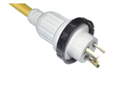 美标三芯 游艇插 自锁插 电源线延长线批发 NEMA L5-30P 煊华