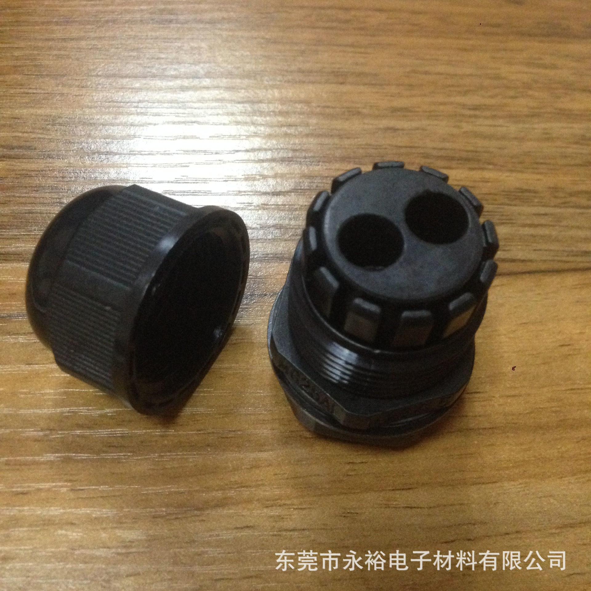 M16厂家供应 多孔尼龙电缆固定头 防水接头两孔 IP68