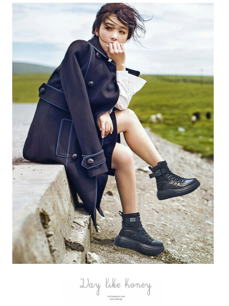 Bottes femme en En cuir - Ref 3355443 Image 17